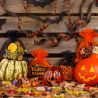 Bolsas de halloween de organza 12 x 15 cm - mix de colores en patrones Halloween