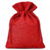 Bolsas de yute 12 x 15 cm - rojo Bolsas pequeñas 12x15 cm