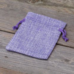 Bolsas de yute 6 x 8 cm - violeta claro Bolsa de yute