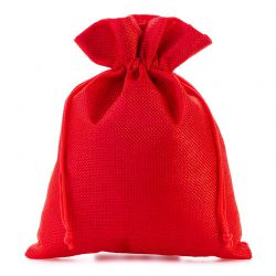 Bolsas de yute 15 x 20 cm - rojo Bolsas medianas 15x20 cm