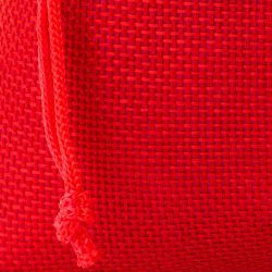 Bolsa grande de yute 30 x 40 cm - rojo San Valentín