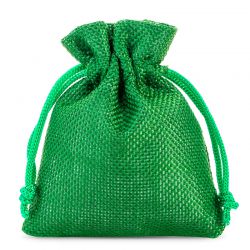 Bolsas de yute 8 x 10 cm - verde Bolsas verdes