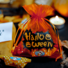 Bolsas de halloween de organza 12 x 15 cm - mix de colores en patrones Bolsas medianas