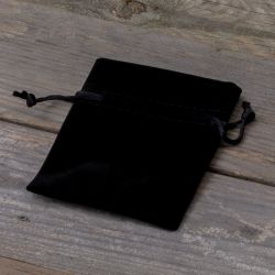 Bolsas de terciopelo 9 x 12 cm - negro Bolsas negras