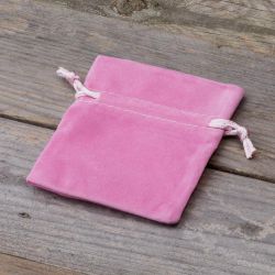 Bolsas de terciopelo 9 x 12 cm - rosa claro Semana Santa