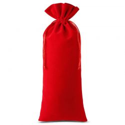 Bolsas de terciopelo 11 x 20 cm - rojo Bolsas medianas 11x20 cm