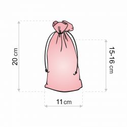 Bolsas de terciopelo 11 x 20 cm - rosa claro Bolsas medianas 11x20 cm