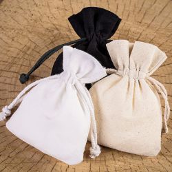 Bolsas de algodón 12 x 15 cm - negro Bolsas de algodón