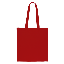 Bolsa de algodón 38 x 42 cm con asas largas - roja Bolsas de algodón
