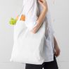 Bolsa de algodón 38 x 42 cm con asas largas - blanca Bolsas de la compra con asas