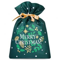 Bolsas grandes nonwoven 20 x 30 cm con estampado: Navidad Bolso de la Navidad