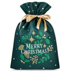 Bolsas grandes nonwoven 30 x 45 cm con estampado: Navidad Bolso de la Navidad