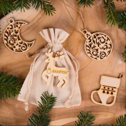 colgantes de madera: Navidad Envoltorio de regalo