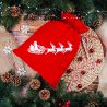 Bolsa de terciopelo 30 x 40 cm - Navidad - Papá Noel Bolso de la Navidad