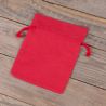 Bolsas de algodón 13 x 18 cm - rojo Bolsas medianas 13x18 cm