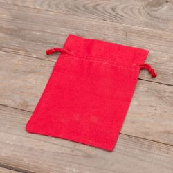 Bolsas de algodón 12 x 15 cm - rojo Bolso de la Navidad