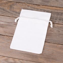 Bolsas de algodón 13 x 18 cm - blanco Bolsas medianas