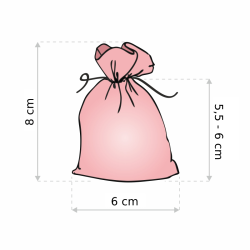 Bolsas de algodón 6 x 8 cm - turquesa Ropa y ropa interior