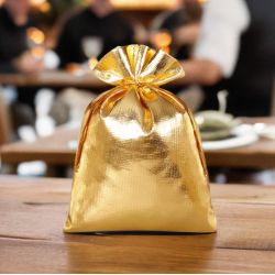 Bolsas metálico 22 x 30 cm - dorado Bolsas de oro