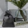 Bolsas de satén 12 x 15 cm - negro Agradecimiento a los invitado