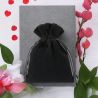 Bolsas de terciopelo 8 x 10 cm - negro Agradecimiento a los invitado
