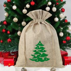 Bolsa de yute 26 x 35 cm - árbol de Navidad Bolsas ocasionales