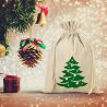 Bolsa estilo lino 30 x 40 cm - Navidad Bolsas grandes de lino