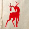 Bolsa estilo lino 26 x 35 cm - Navidad Bolsas grandes de lino