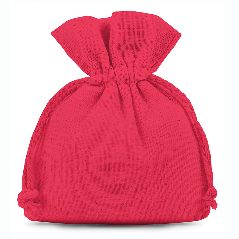 Bolsas de algodón 10 x 13 cm - rojo Bolsas pequeñas 10x13 cm