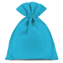 Bolsas de algodón 13 x 18 cm - turquesa Bolsas medianas 13x18 cm