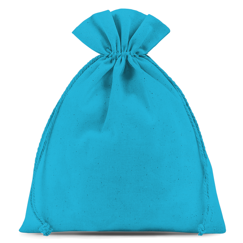 Bolsas de algodón 22 x 30 cm - turquesa Bolsas turquesa
