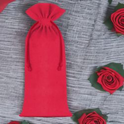 Bolsas de algodón 13 x 27 cm - rojo San Valentín