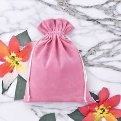 Bolsas de terciopelo 22 x 30 cm - rosa claro Para niños
