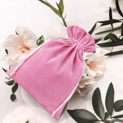 Bolsas de terciopelo 26 x 35 cm - rosa claro Para niños