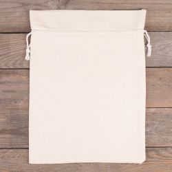 Bolsas de algodón 26 x 35 cm - natural Bolsas de algodón