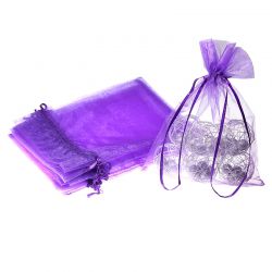 Bolsas de organza 15 x 20 cm - violeta oscuro Lavanda y productos secos perfumados