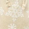 Bolsas estilo lino con la impresión 22 x 30 cm - natural / nieve Bolsas con impresion