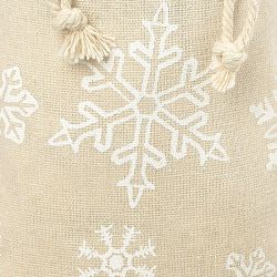 Bolsa estilo lino con la impresión 26 x 35 cm - natural / nieve Bolsas con impresion