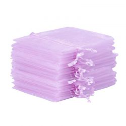 Bolsas de organza 8 x 10 cm - violeta claro Bolsas para lavanda