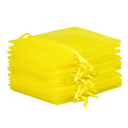 Bolsas de organza 8 x 10 cm - amarillo Bolsas pequeñas 8x10 cm