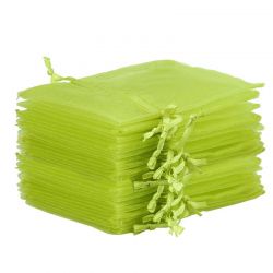 Bolsas de organza 8 x 10 cm - verde Lavanda y productos secos perfumados