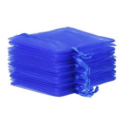 Bolsas de organza 7 x 9 cm - azul Lavanda y productos secos perfumados