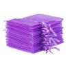 Bolsas de organza 7 x 9 cm - violeta oscuro Bolsas para lavanda