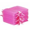 Bolsas de organza 6 x 8 cm - rosa San valentín