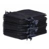Bolsas de organza 9 x 12 cm - negro Lavanda y productos secos perfumados