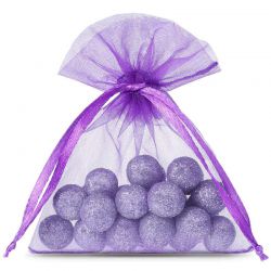 Bolsas de organza 10 x 13 cm - violeta oscuro Bolsas violeta oscuro