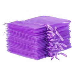 Bolsas de organza 11 x 14 cm - violeta oscuro Bolsas violeta oscuro