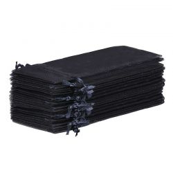 Bolsas de organza 16 x 37 cm - negro Halloween