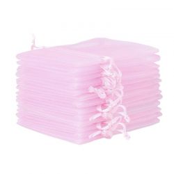 Bolsas de organza 15 x 20 cm - rosa claro San Valentín
