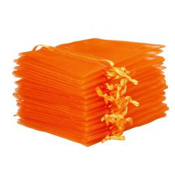 Bolsas de organza 15 x 20 cm - naranja Halloween